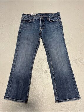 VTG Y2K Red Engine Bootcut/Flared Jeans Women's MADE IN USA 28 x 22